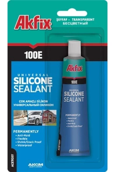 AKFİX 100E BEYAZ SİLİKON 50 ML