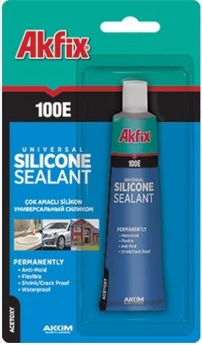 AKFİX 100E BEYAZ SİLİKON 50 ML