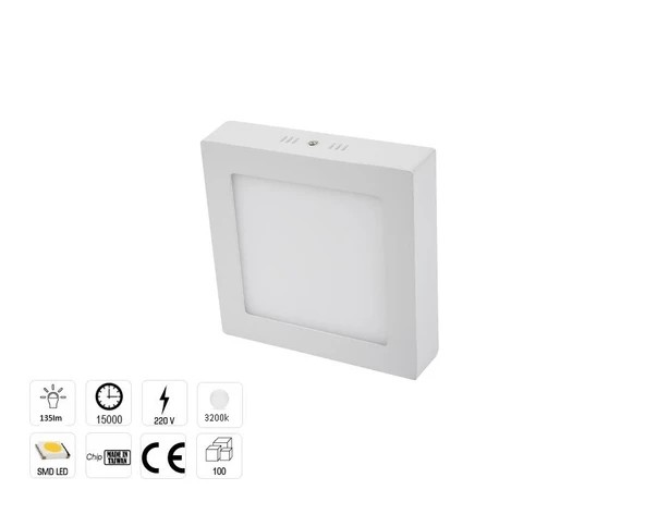 CATA 30W SIVA ÜSTÜ LED PANEL KARE GÜNIŞIĞI (CT-5274) - 2