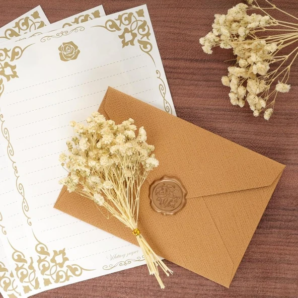 Nettenevime 10lu Set Kuru Çiçek Doğal KREM Cipso Şoklanmış Bozulmaz - Resim 8