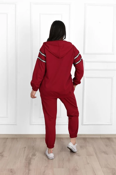 Kadın Sim Detaylı Büyük Beden Eşofman Takımı 3671-23 - 6