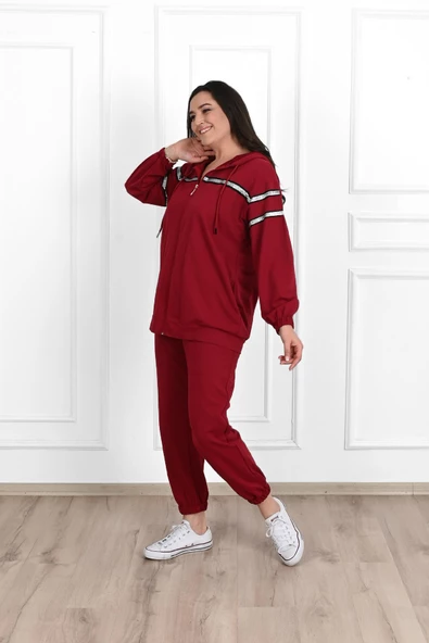 Kadın Sim Detaylı Büyük Beden Eşofman Takımı 3671-23 - 8