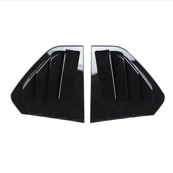 Vw Golf 8 İçin Kelebek Cam Vizörü Kaplaması Siyah MAT Renk - 4