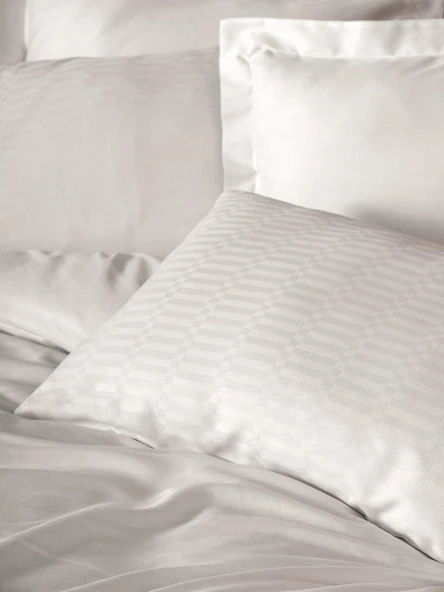 Cotton Box Çift Kişilik Smart Bambu Saten Nevresim Takımı Beyaz - 2