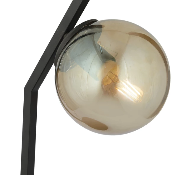 Apliqa Feris Siyah  Bal Camlı Masa Lambası Salon-Yatak Odası Modern Retro Abajur - Resim 2