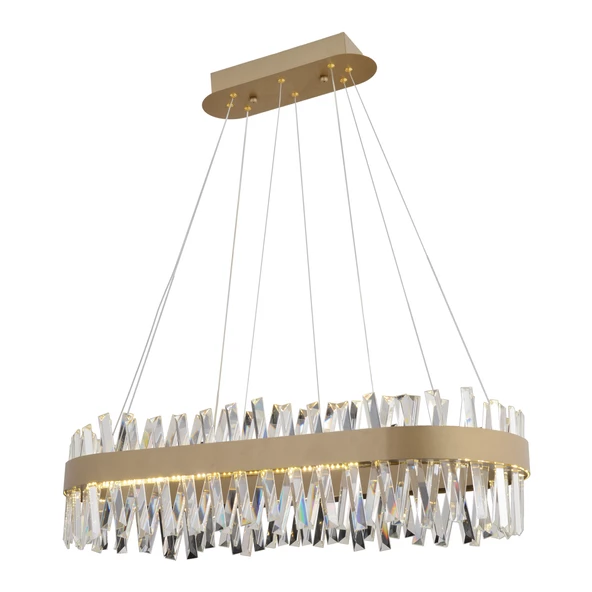 Apliqa Brampton 6'lı Sıralı Eskitme 3 Renkli 100 Watt Ledli Yemek Masası Üstü, Oturma Odası, Salon Avize - Resim 2