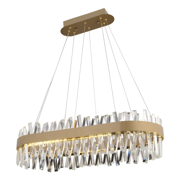 Apliqa Brampton 6'lı Sıralı Eskitme 3 Renkli 100 Watt Ledli Yemek Masası Üstü, Oturma Odası, Salon Avize - Resim 3