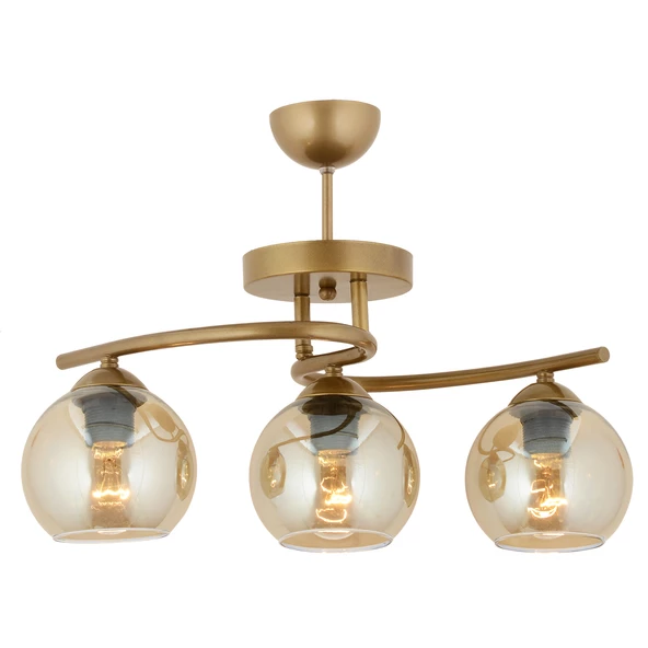 Apliqa Elite 3Lü Eskitme Bal Camlı Modern Mutfak Yatak odası Salon Avize - 6