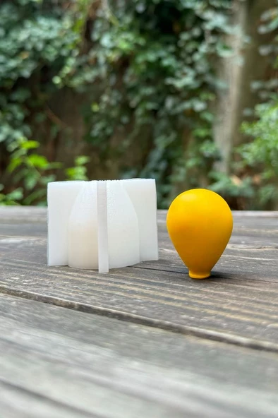 Balon Elips Büyük Boy Silikon Mum Kalıbı - Resim 2
