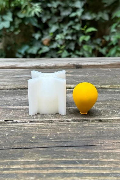 Balon Elips Büyük Boy Silikon Mum Kalıbı - Resim 4