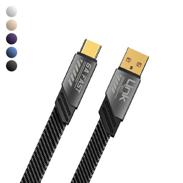 Linktech K470 Mecha Style USB - Type-C 66W 6A 1.2mt Hızlı Şarj Kablosu