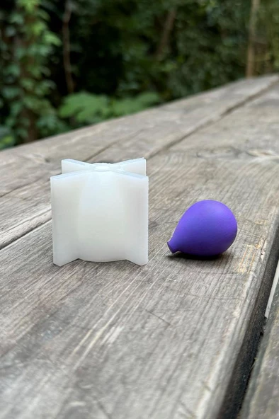 Balon Elips Orta Boy Silikon Mum Kalıbı - Resim 2