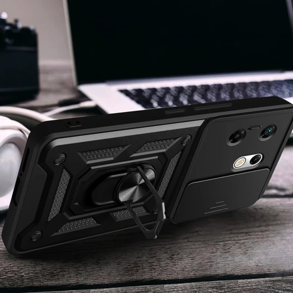 Infinix Zero 30 4G Kılıf Pars Lens Ring Tam Korumalı Arka Kapak - 5