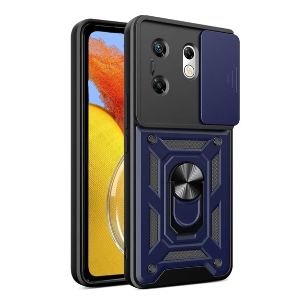 Infinix Zero 30 4G Kılıf Pars Lens Ring Tam Korumalı Arka Kapak - 10