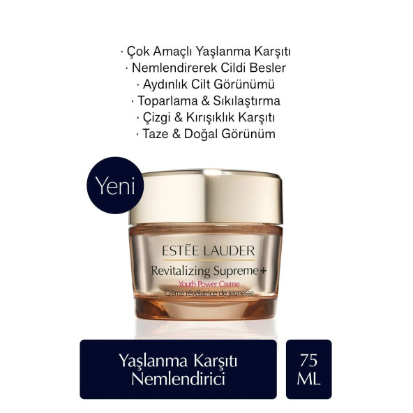 Estee Lauder Nemlendirici Krem - Revitalizing Supreme Çok Amaçlı Yaşlanma Karşıtı 75ml