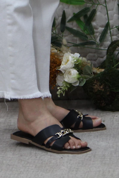 Fort 3565 Siyah Zarif Şık Günlük Terlik Ev Terliği Kadın Terlik ürün görseli