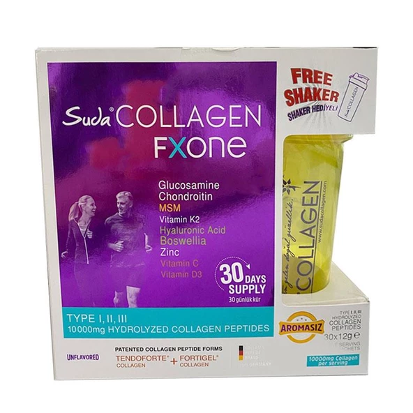 Suda Collagen Fxone Aromasız Takviye Edici Gıda 30 x 12 gr