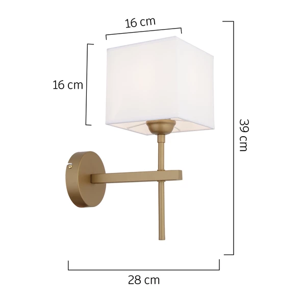 Apliqa Rory Tekli Beyaz Şapkalı Eskitme Duvar Lambası Yatak Odası-yatak Başı-banyo Için Modern Aplik - 5