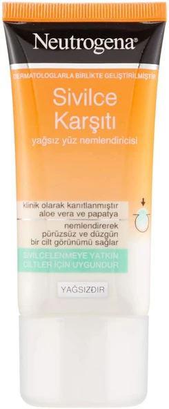 Neutrogena Sivilce Karşıtı Yağsız Yüz Nemlendiricisi 50ml