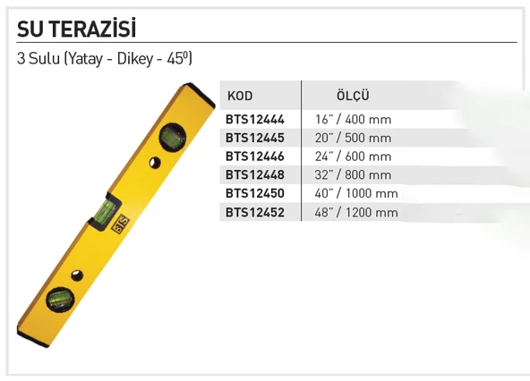 BTS Su Terazisi 50 CM BTS12445 - 2