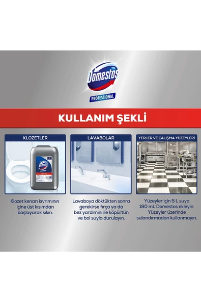 Domestos Çamaşır Suyu Pro Çamaşır Suyu 10 L 2 Adet - 7