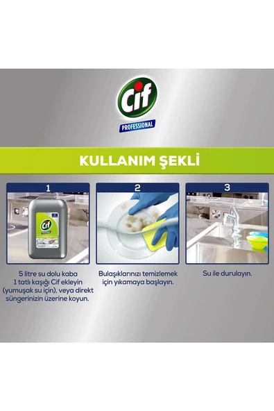 Cif Profesyonel Elde Yıkama Bulaşık Deterjanı 10 Lt - 6