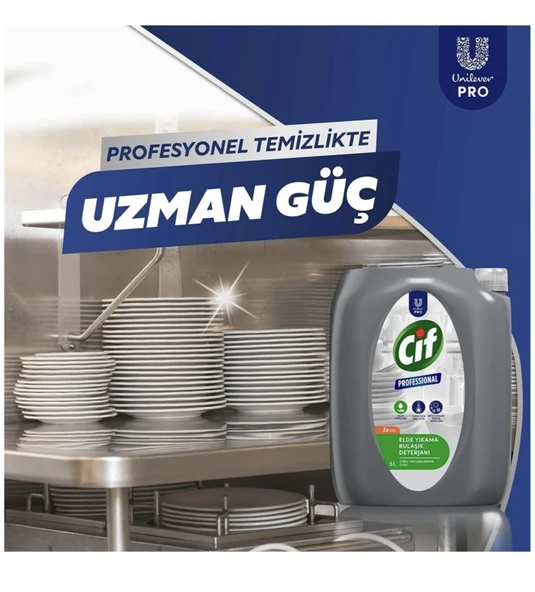 Cif Profesyonel Elde Yıkama Bulaşık Deterjanı 10 Lt (5 Lt x 2 Adet) - Resim 2