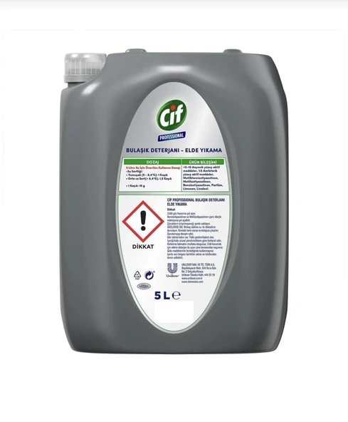 Cif Profesyonel Elde Yıkama Bulaşık Deterjanı 10 Lt (5 Lt x 2 Adet) - Resim 7