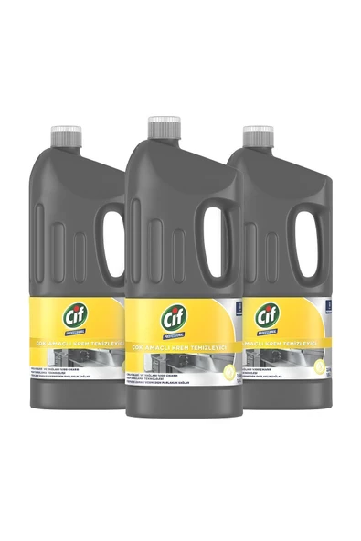 Cif Professional Çok Amaçlı Krem Temizleyici 1,9 Lt 3adet - Resim 2