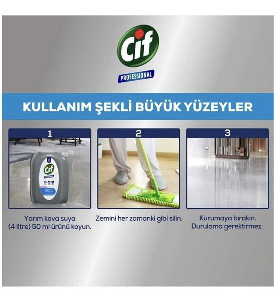Cif Professional Çok Amaçlı Yüzey Temizleyici Çiçek Bahçesi 10 Lt (5 lt x 2 Adet) - Resim 5