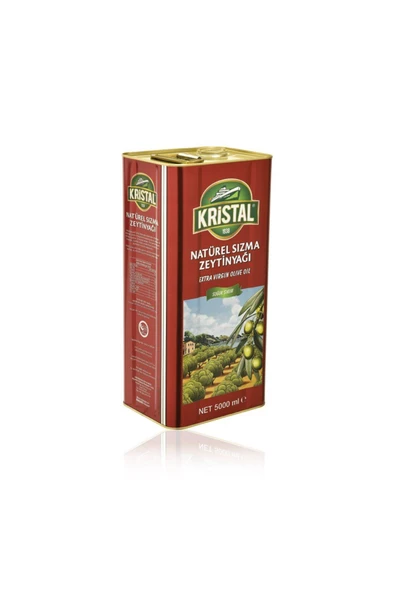 Kristal Natürel Sızma Zeytinyağı 5 L Teneke - Resim 2