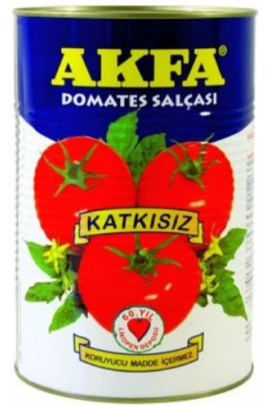 Akfa Domates Salçası 4300 Gr Katkısız