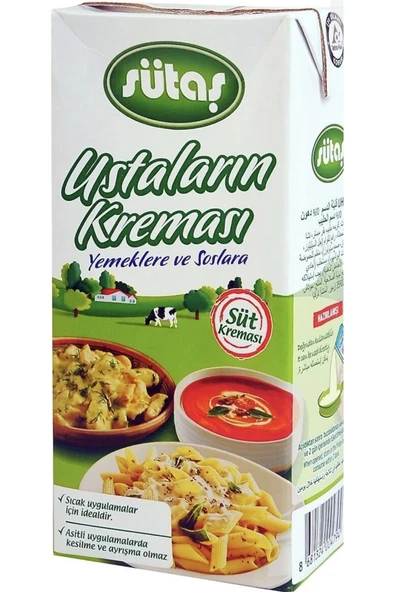 Sütaş Krema Yemeklere Ve Soslara Özel 1 Lt X 12 Adet - 2