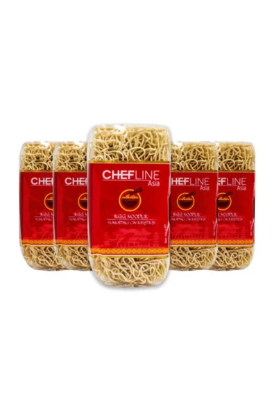 Chefline Asia Yumurtalı Çin Eriştesi Yumurtalı Noodle 350 Gr X 5 Adet