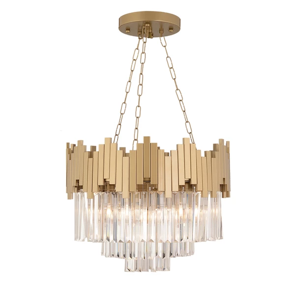 Apliqa Navona Eskitme  Kristalli, Taşlı Modern Tasarım Kristal Salon Avize - 2