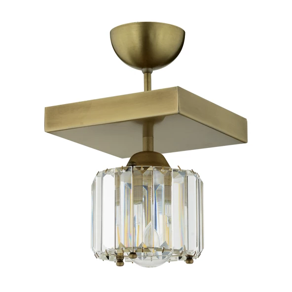 Apliqa Sabrina Tekli Eskitme Plafonyer Kristalli Taşlı Modern Tasarım Kristal Salon Avize - Resim 6