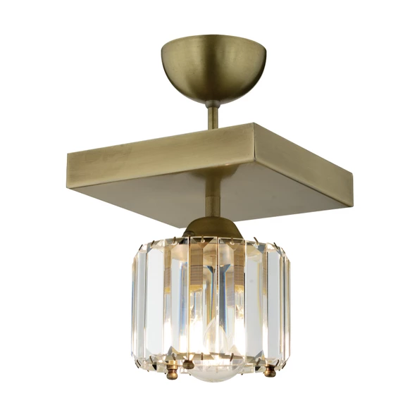 Apliqa Sabrina Tekli Eskitme Plafonyer Kristalli Taşlı Modern Tasarım Kristal Salon Avize - Resim 4