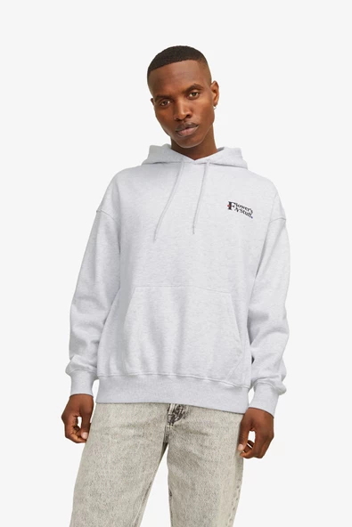 Jack & Jones Jorsalon Erkek Beyaz Sweatshirt 12263640-BrightWhite