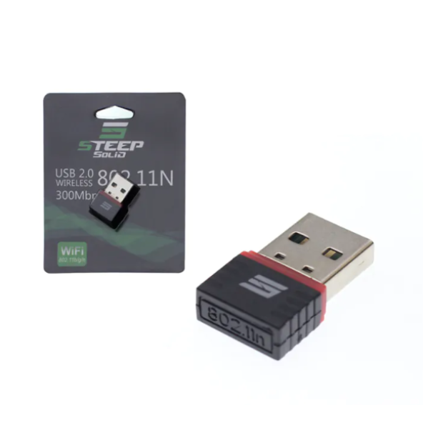 Steep Solid Usb 2.0 802.11n Kablosuz Nano Wi-fi Adaptör 300mbps