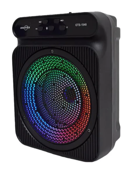 Torima Gts-1548 8W 4" Extra Bass Rgb Işıklı Fm Radyo Usb Tf Aux Destekli Bluetooth Hoparlör Siyah