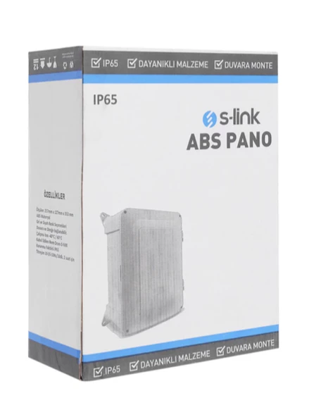 S-link Rbox Antrasit Gri 31.8x23x11.6cm Ip65 Plastik Abs Pano