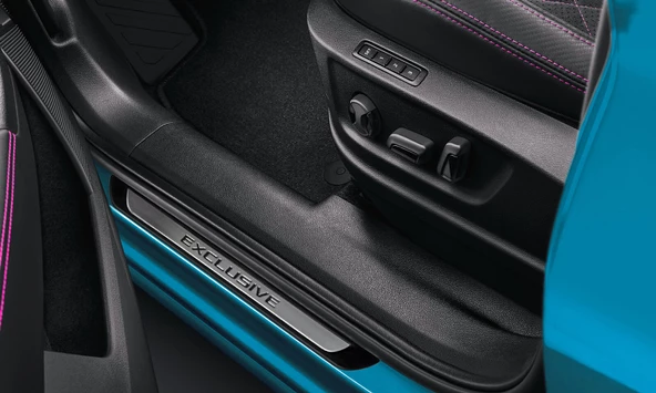 Renault Clio 4 Sport Tourer Krom Kapı Eşik Koruması Exclusive Line 2013-2016 4 Parça - 2