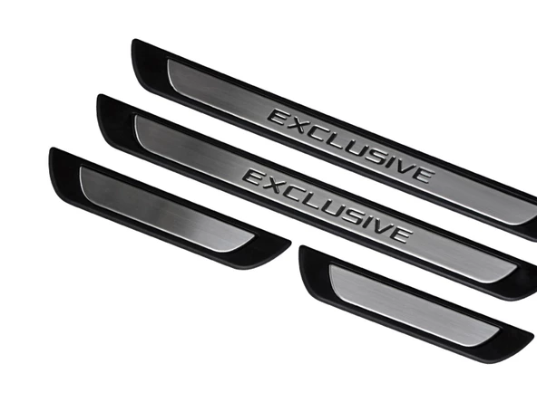 Volkswagen Tiguan Krom Kapı Eşik Koruması Exclusive Line 2011-2015 4 Parça - Resim 4