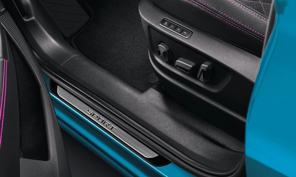 Opel Corsa E Krom Kapı Eşik Koruması Sport Line 2014-2019 4 Parça - Resim 2