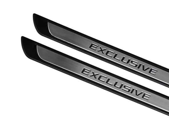 Volkswagen Caddy Maxi Life Krom Kapı Eşik Koruması Exclusive Line2007-2015 2 Parça - Resim 4