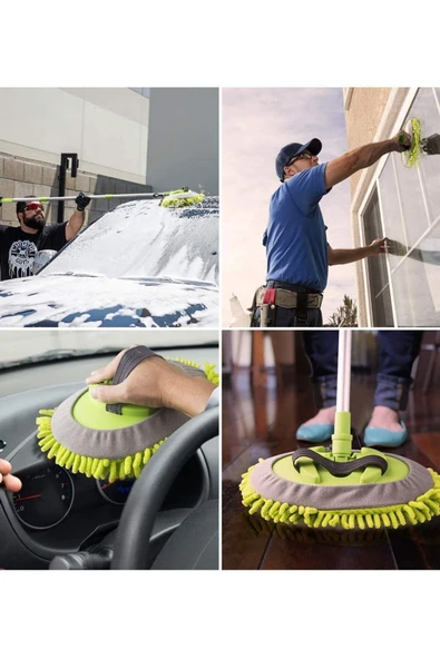 Yüksek Yoğunluku Şönil Araba Oto Yıkama Mopu - 5