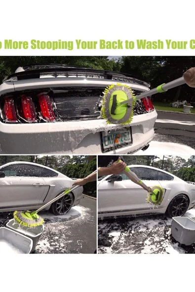 Yüksek Yoğunluku Şönil Araba Oto Yıkama Mopu - 2