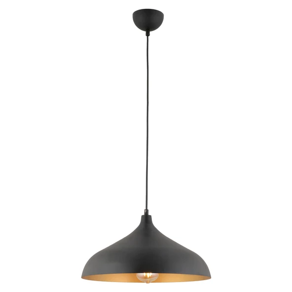 Apliqa Pera Siyah Tekli Modern Retro Sarkıt Retro Salon Avize - 5