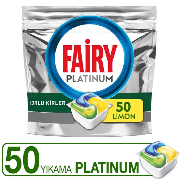 Fairy Platinum 50 Yıkama Bulaşık Makinesi Deterjanı Kapsülü