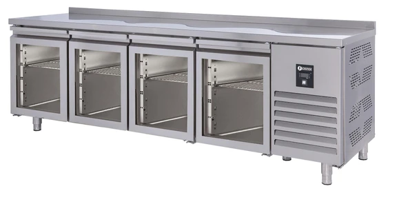 Iceinox Tezgah Tip Gn Buzdolabı 4 Cam Kapılı - Resim 2